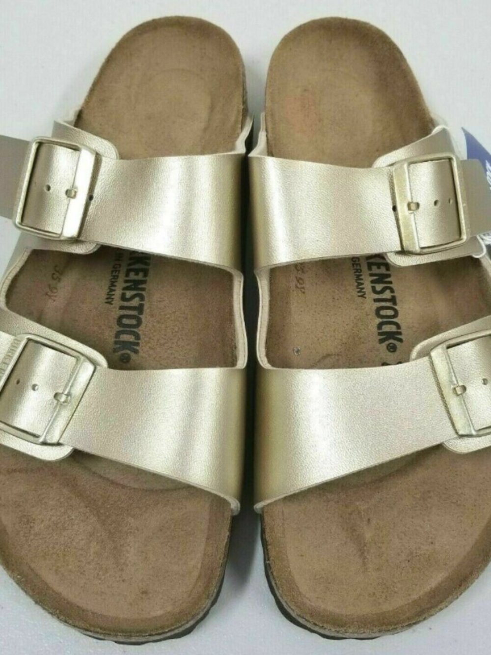 Birkenstock Arizona Gold Birko-Flor Regular Width Sandals
